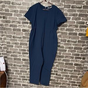 The Nines by Hatch jumpsuit navy blue maternity